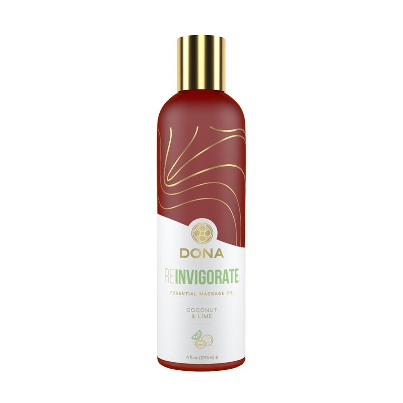Dona Essential Massage Oils - Reinvigorate - Coconut & Lime 120ml